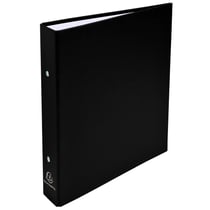 Classeur rembordé prolypropylène 2 anneaux 30mm - A5 - Noir - x 20 - Exacompta