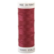 Fil à coudre polyester 100m made in France - rouge pivoine 232