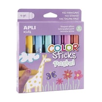 Color Sticks, 6 g 6 u. - Couleurs pastel