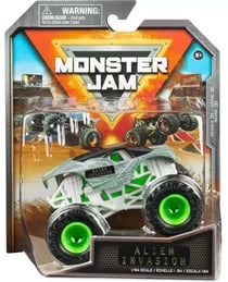 Monster jam alien invasion - vehicule miniature metal gris et noir - echelle 1:64 - spin master