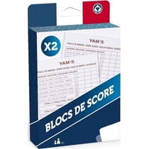Pack de 2 blocs de score yam's - 80 feuilles de marque - ducale