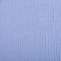 Tissu Double gaze de coton uni Parme - Au mètre