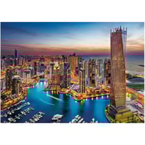 Puzzle ville de dubai quartier de la marina 1500 pieces - collection pays - clementoni - 31814