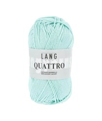Fil à tricoter 100% coton QUATTRO - Lang Yarns 158 Bleu