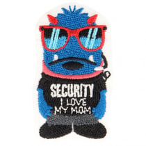 Ecusson thermocollant monstre sécurité 5 cm x 3 cm