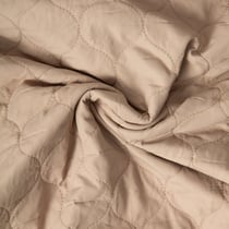 Tissu Doudoune matelassé Garance sur fond Beige sable