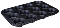 Moule à muffins 12 empreintes 38 x 26 cm Zenker Perfect Black