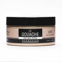 Gouache - Extra-fine - Ocre rose - 650 - Sennelier - Pot de 100ml - Beaux-arts