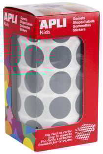 Gommettes rouleau Rond Ø 20 mm Gris x 1 770