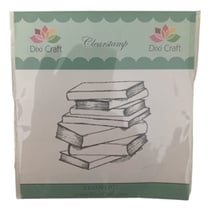 Tampon transparent livres empilés Dixi craft