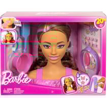 Tête à coiffer barbie chevelure brune et accessoires - color reveal - mattel - jfg82