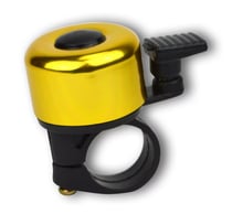 Mini sonnette de vélo dorée
