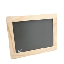 7 ardoises 21,5 x 17 cm - Bordure bois