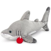 Peluche requin gris 30cm - classic aquatique - trudi - 26771