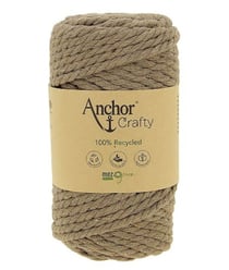 Corde de Coton Recyclé Macramé Anchor Crafty - 250gr - Anchor 107 Marron (Canelle)