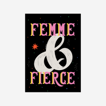 Carte postale - Ana Dornelles - Femme & Fierce - 14,8 x 10,5 cm - Made in France