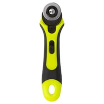 Cutter rotatif 28mm vert/noir avec cran de sécurité
