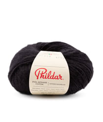 Pelote Phil Mohair Coton 25gr de Phildar : Légèreté et Élégance pour des Créations Raffinées Noir