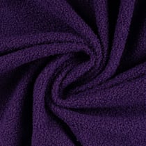 Tissu Bouclette Teddy envers Polaire uni Violet foncé