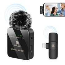 Microphone Sans Fil Pour iPhone iPad Enregistrement Haute Fidélité 12H Autonomie