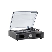 Avizar Platine Tourne-disque Vinyle Oxford Bluetooth 5.0 avec Haut-Parleurs Noir