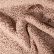 Tissu Bouclette Teddy envers Polaire uni Beige
