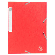 Boite de classement Cartobox Dos 25mm Carte lustrée - A4 - Rouge - x 25 - Exacompta