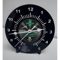 Horloge vinyle 45T recyclé BLACK