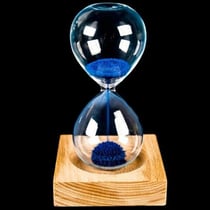 Sablier magnétique - Out of the Blue - Bois - Noir - 16 cm