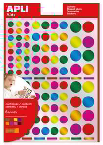 Gommettes Rond 624 pastilles métallisées