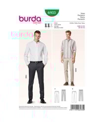 Patron Burda 6933 Pantalon du 44 au 54 taille n°FR 44-54