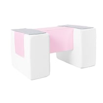 3 blocs en mousse blanc rose gris - Velinda