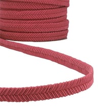 Bobine 15m Galon chevrons Vieux Rose 15mm