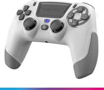 Manette sans fil PS4/PS3/PC/Android/iOS - Oniverse - Hall Effect - Macro - Turbo - Revolt Moon White