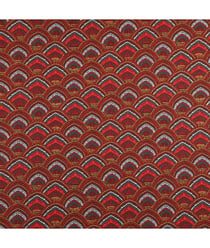 Tissu coton menara de 150 cm de largeur Rouge vendu par 50 cm