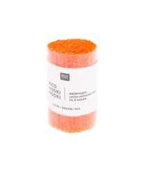 Fil à nouer 6,5 cm - Rico Hooki Hooki - Rico Design Orange Fluo