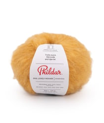 Pelote de mohair à tricoter PHIL LOVELY MOHAIR - Phildar Miel Jaune