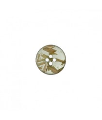 Bouton polyester et son de riz 2 trous 25mm - Prym Vert Olive