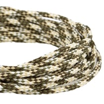 Bobine 50m Cordon damier polyester 5mm ecru / marron