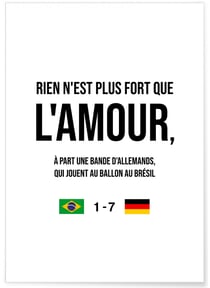 Poster 'Rien n'est plus fort...' | A3 : 29,7x42cm