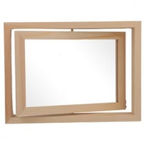 Cadre en bois pivotant à décorer - 15 x 19,5 cm