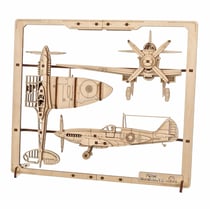 Avion de chasse Puzzle 2.5D- Puzzle 3D mécanique Ugears-Models