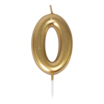Bougie or - chiffre 0