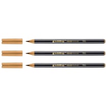 Lot de 3 feutres à pointe pinceau - EDDING - Ocre - Pointe 1-3 mm