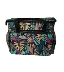 Sac pour machine à coudre/surjeteuse 40x24x35cm feuilles vertes jungle