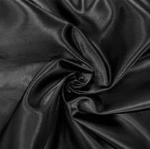 Tissu Doublure Satin Deluxe Noir