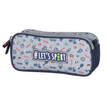 Trousse rectangulaire KIP BOY 22 CM - 2 compartiments Flag Club