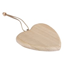 Pendentif en bois: Coeur FSC 100%, 10cmø