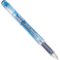 Stylo plume - Plume fine - 0,3mm - Bleu - Rechargeable - Platinium - Preppy