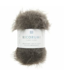 Fil fausse fourrure RICORUMI FURRY FURRY - 25 gr - Rico Design - Idéal pour les amigurumis et créations douillettes 21 Taupe